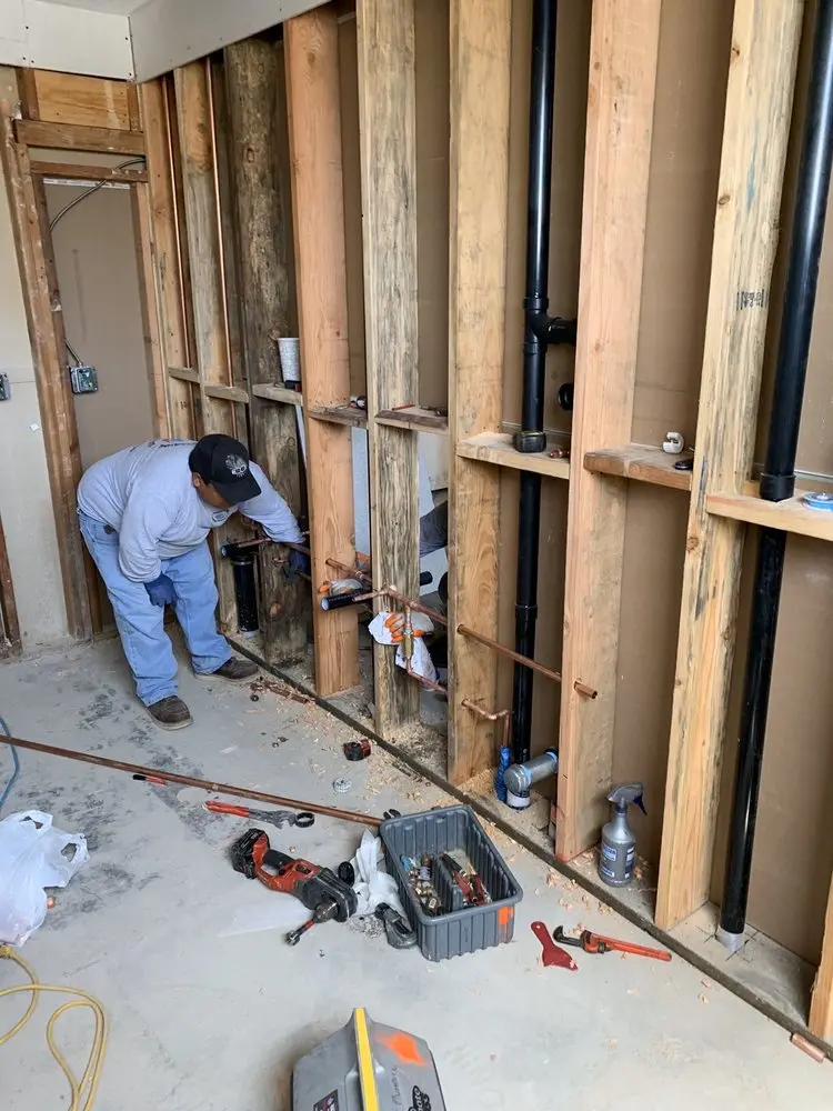 Commercial rough-in plumbing for Gas Line Repair in Mahoneyville